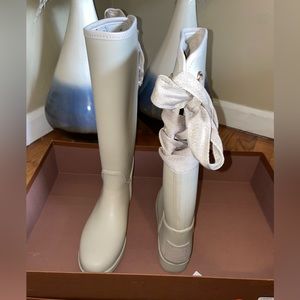 Coach Fleeced Lined Rain Boots